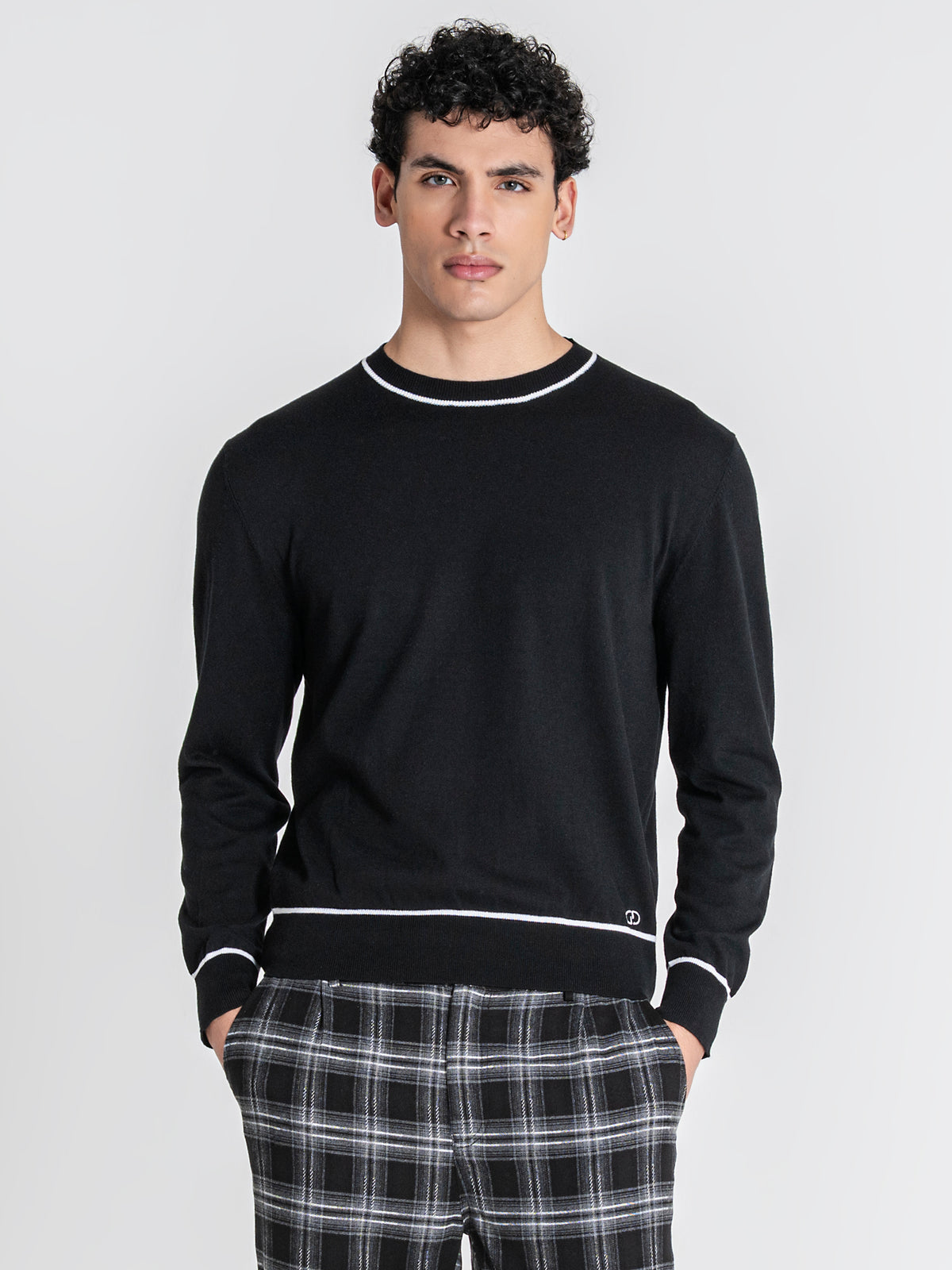 sweats / Black Soft Knit Longsleeve Tee