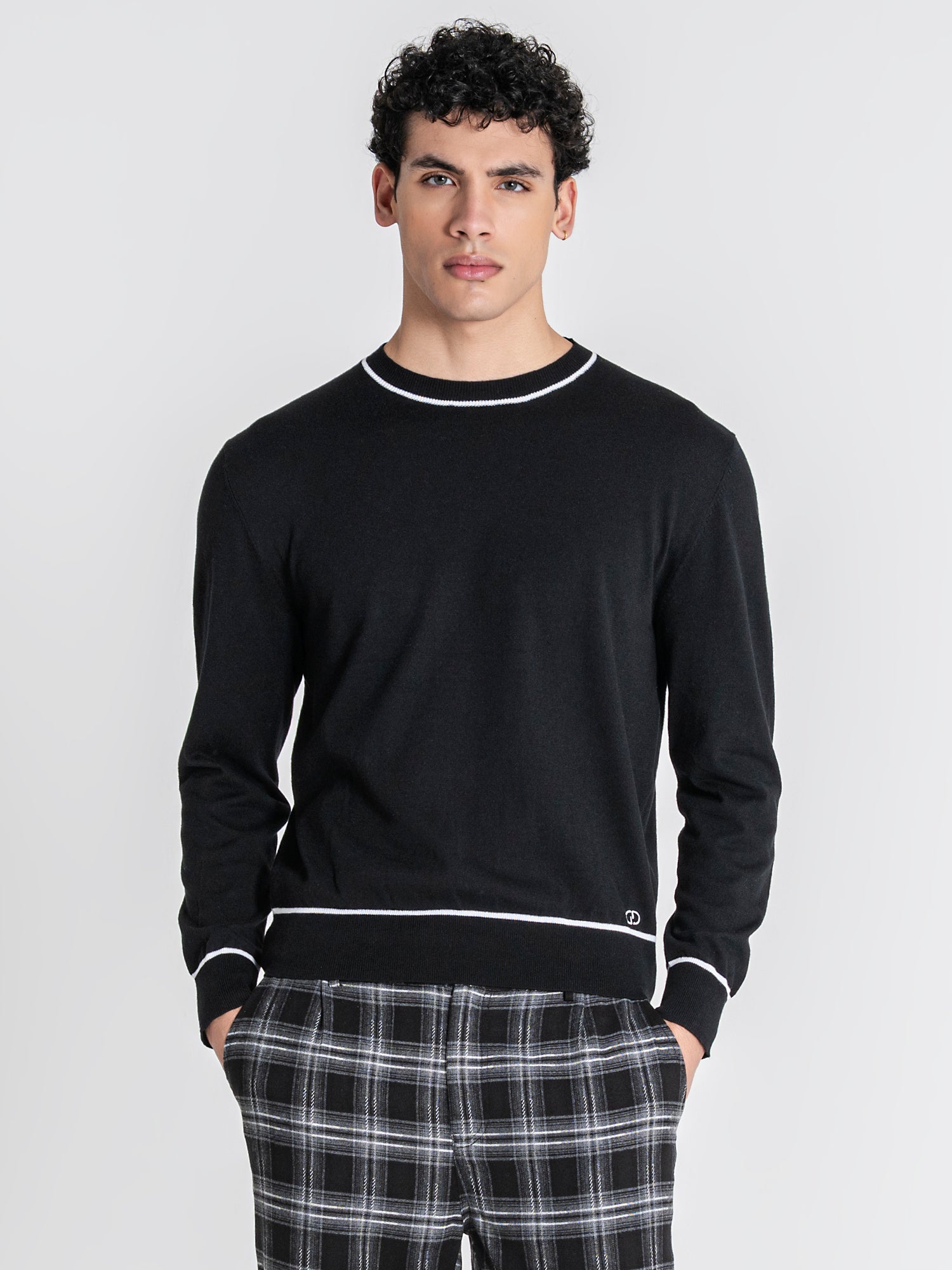 sweats / Black Soft Knit Longsleeve Tee