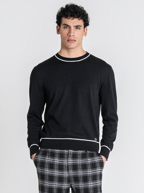 sweats / Black Soft Knit Longsleeve Tee