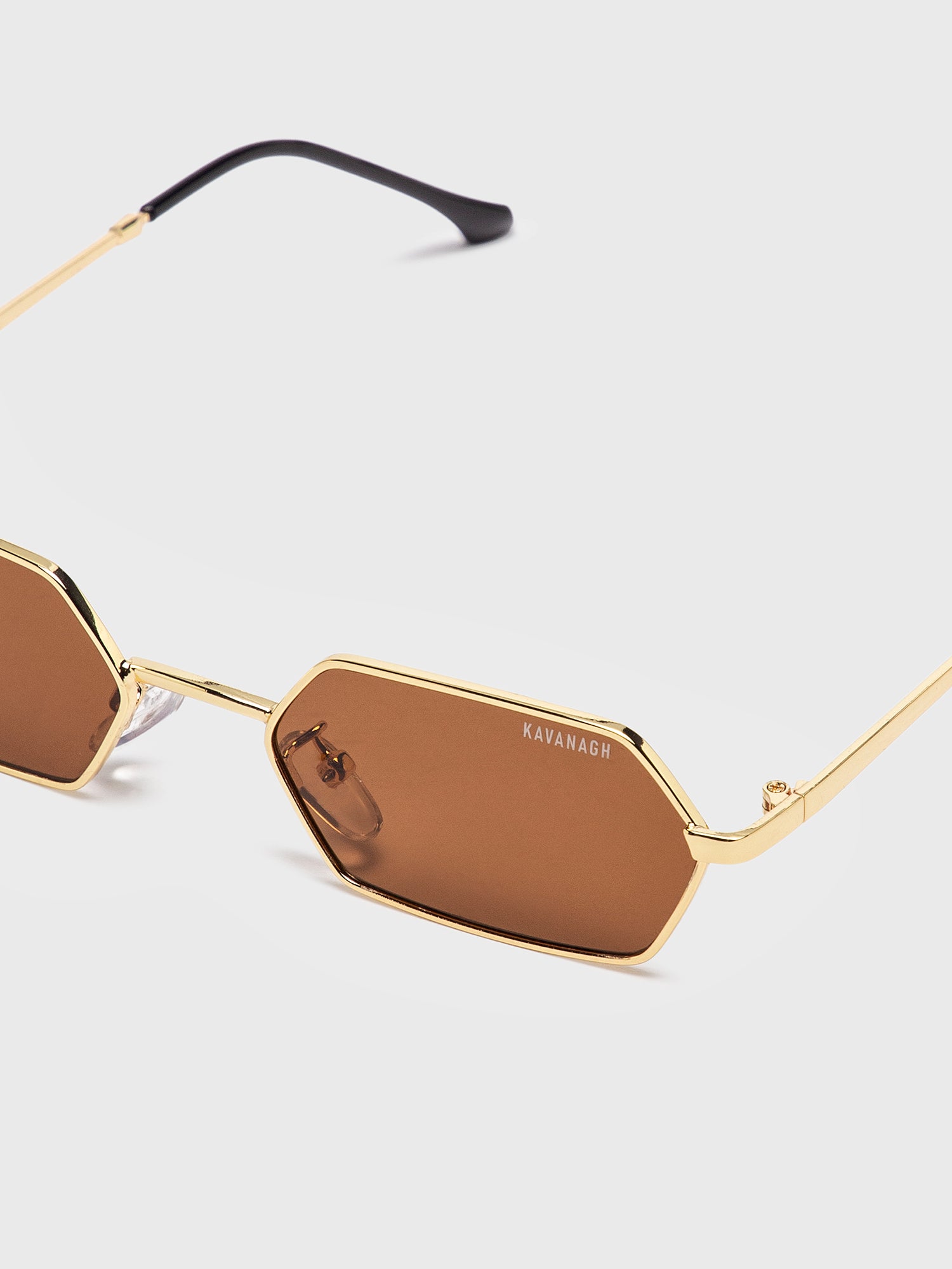 Orange Geometric Sunglasses