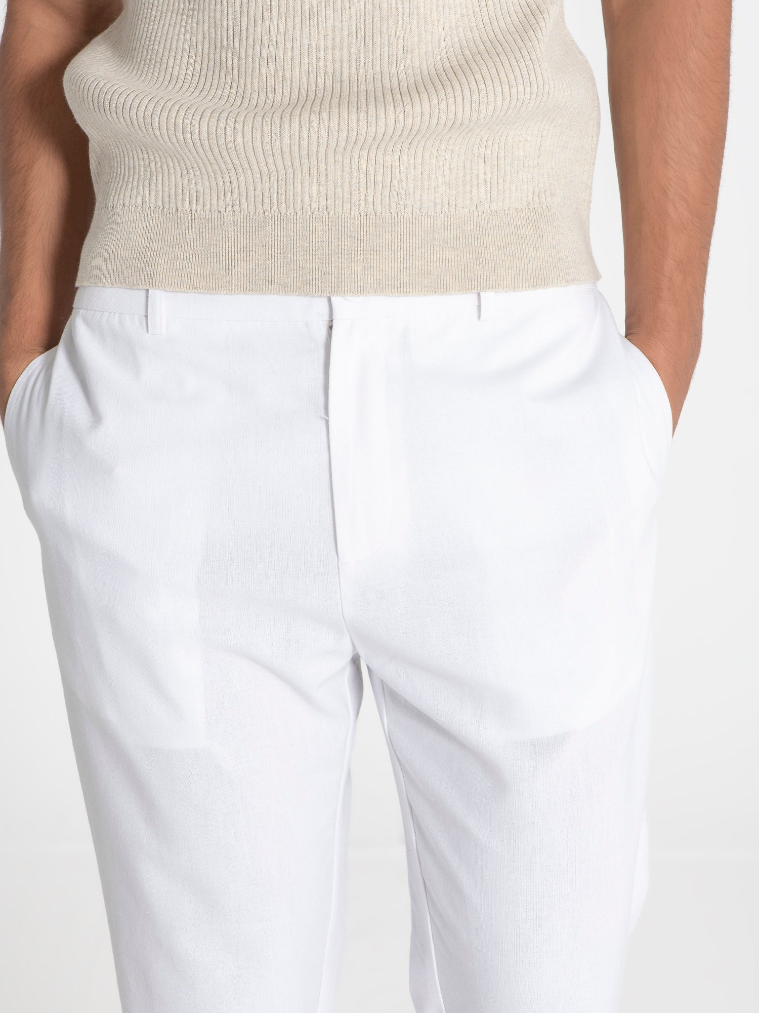 White Smart Pants