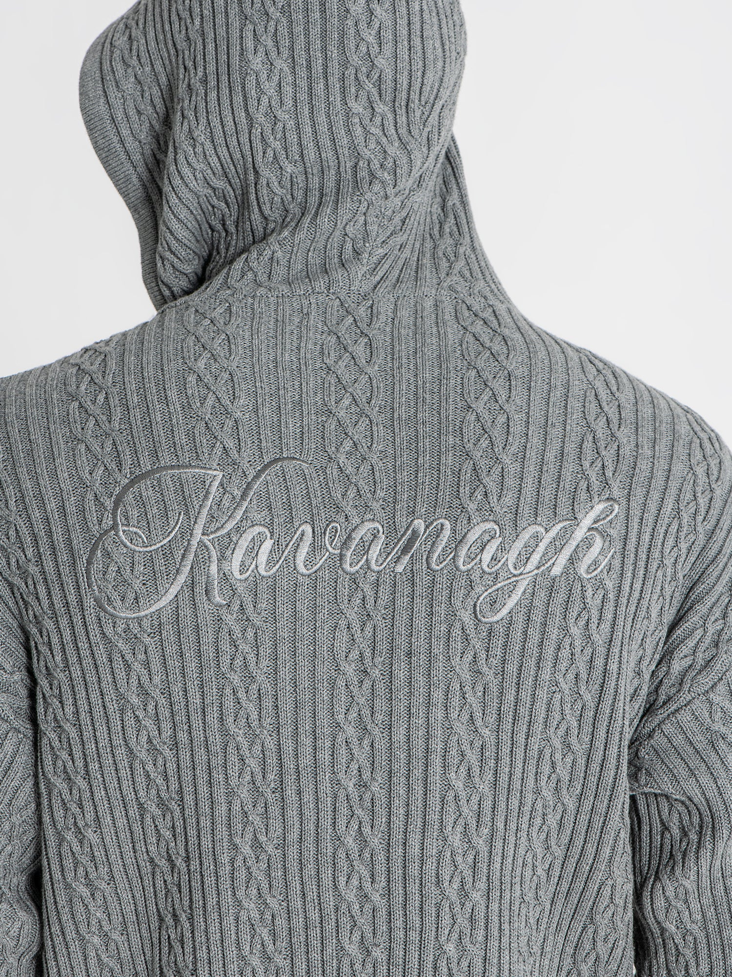 hoodies / Grey Core Knit Hoodie