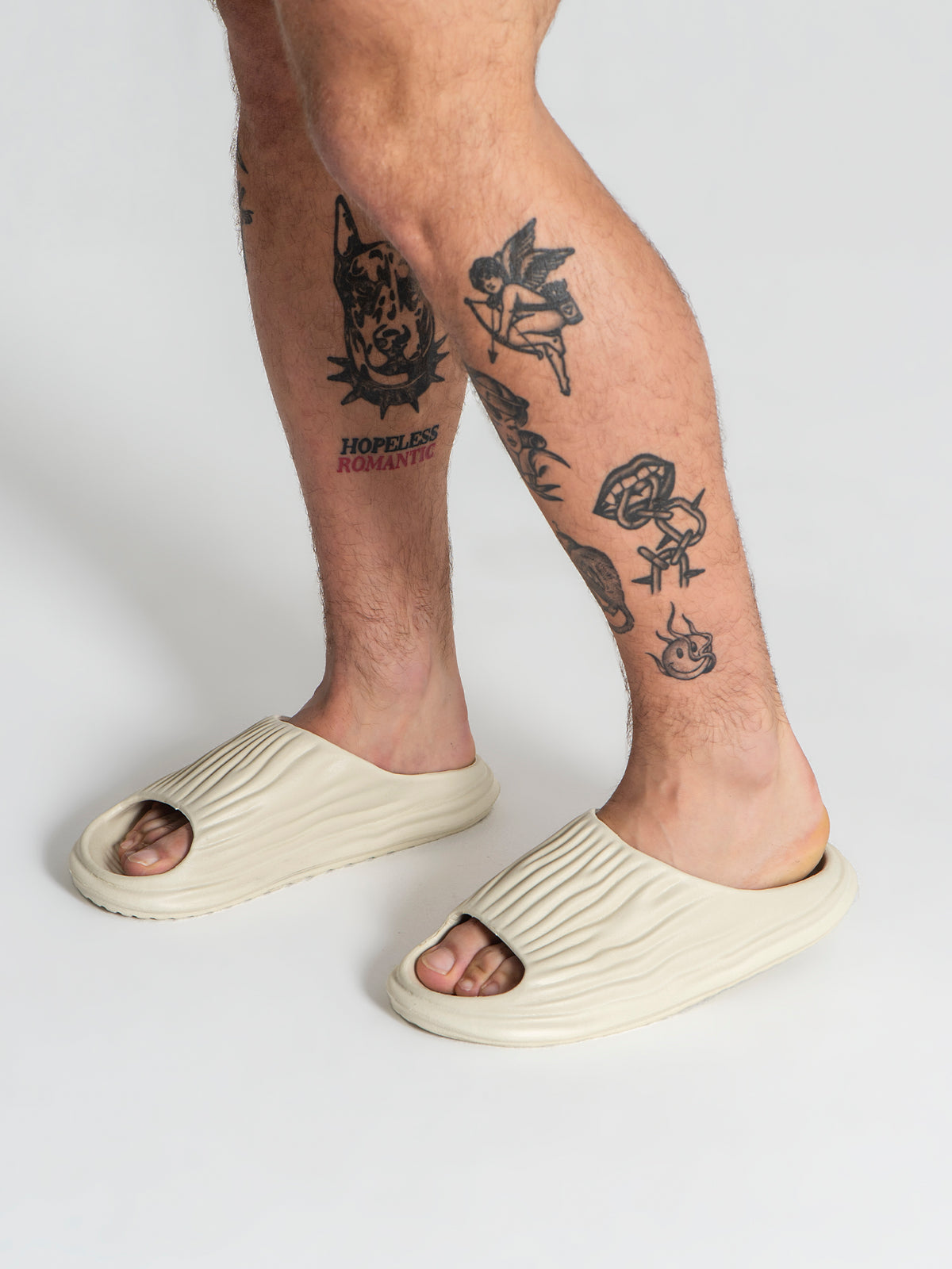 sliders / Beige Foam Sliders