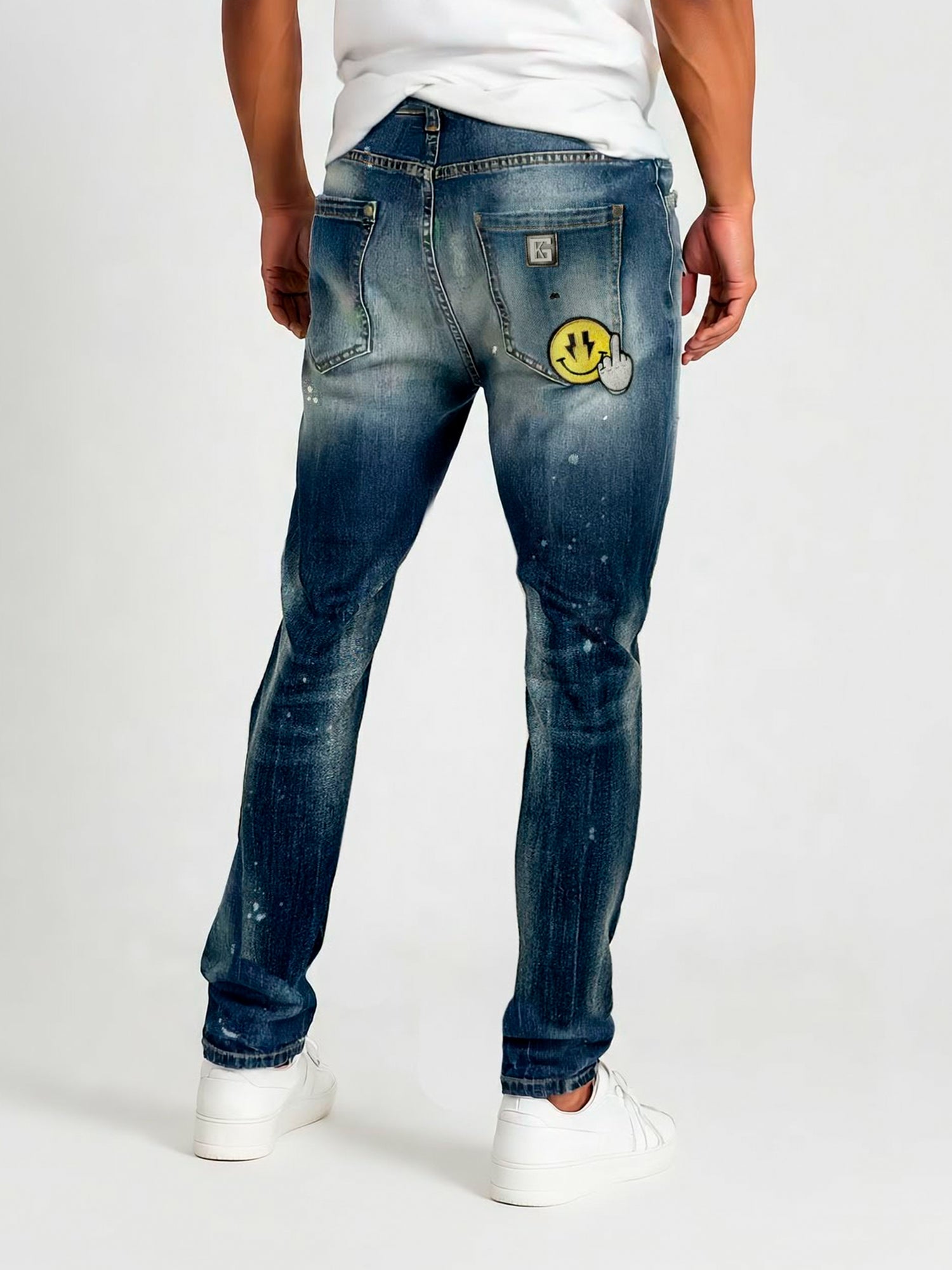 jeans / Blue Smile Slim Fit Jeans