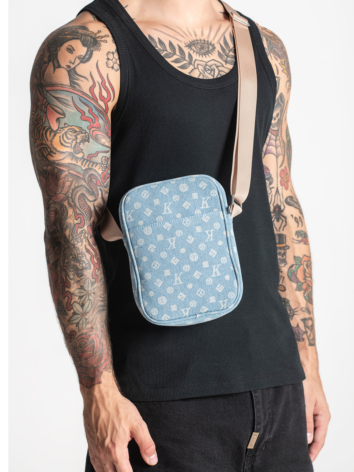 bags / Light Blue Denim Shoulder Bag