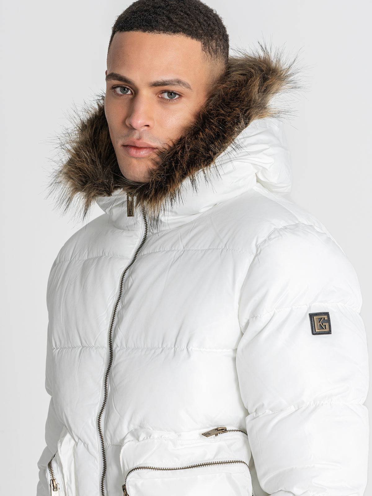 puffers / White Utility Puffer Jacket
