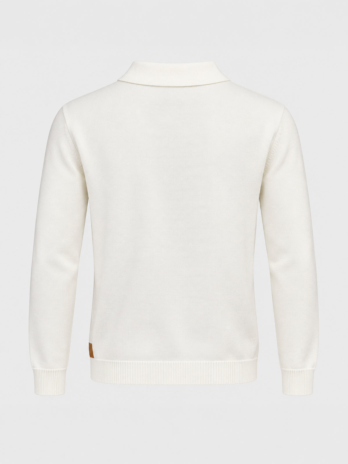 White Column Knit Shirt