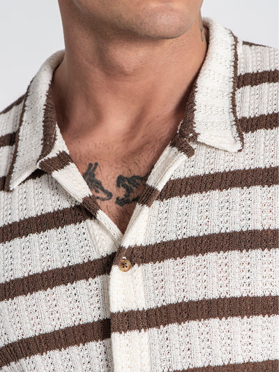 shirts / Brown Nautic Club Shirt