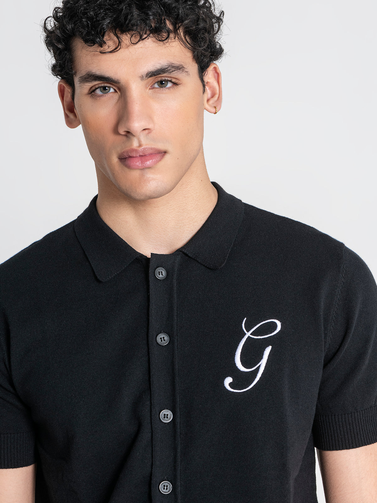 shirts / Black G Knit Shirt