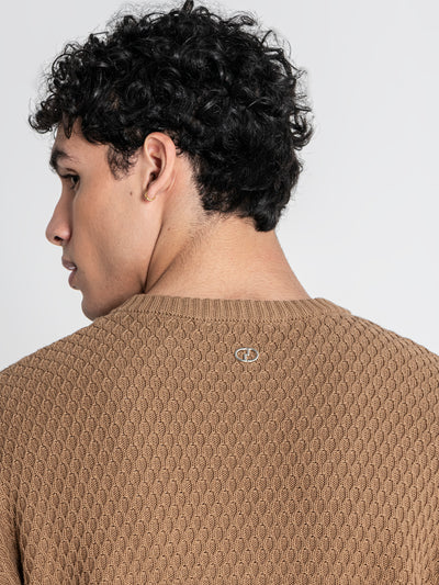 sweats / Taupe Hexa Knit Sweater