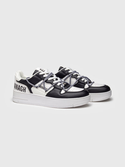 sneakers / Black Wrapped Striped Sneakers