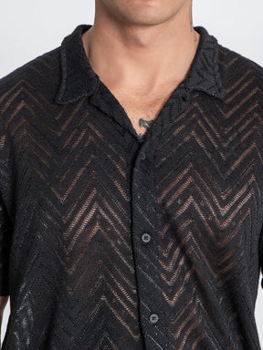 shirts / Black Illusion Shirt