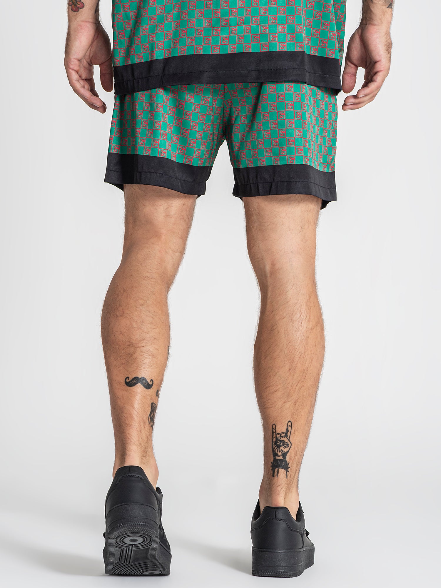 shorts / Green GK Mania Satin Shorts