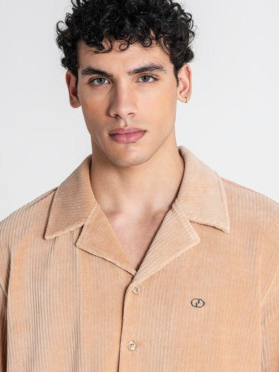 shirts / Taupe Surface Shirt