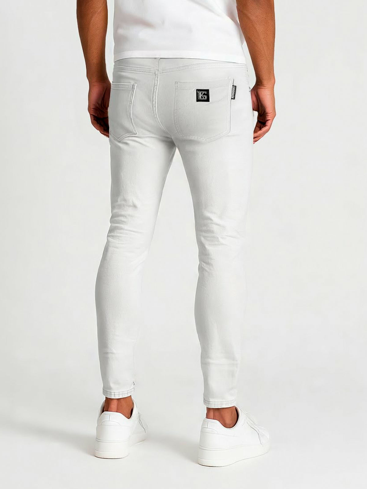 jeans / White Motor Slim Fit Jeans