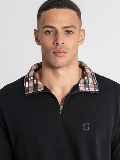 sweats / Black British Zip Sweat