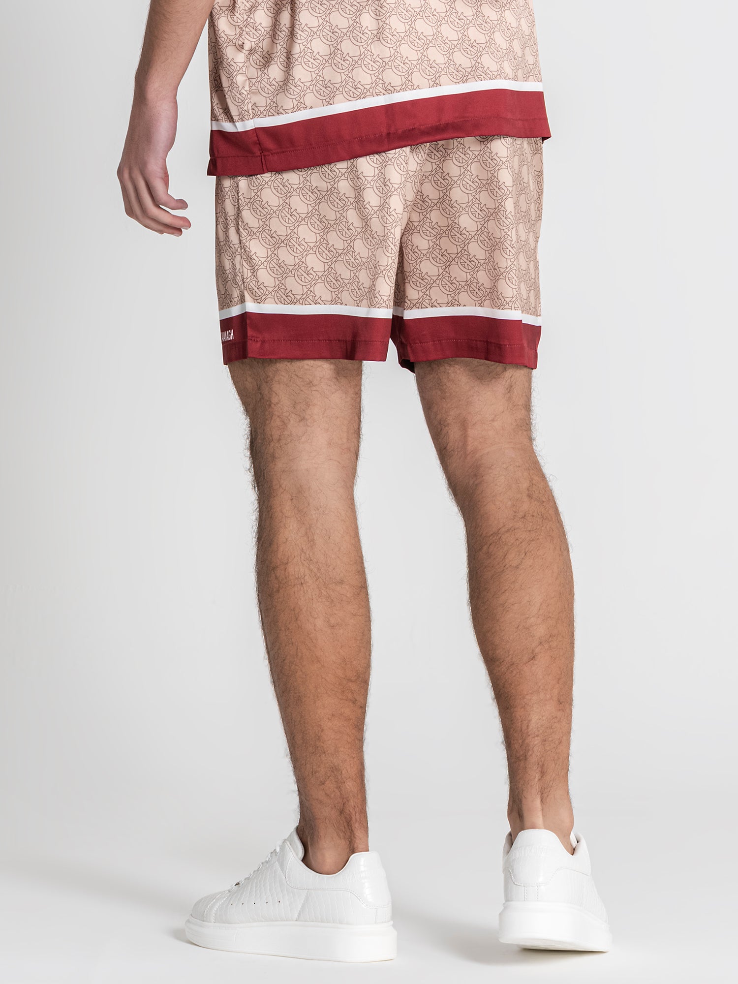shorts / Beige Insignia Satin Shorts