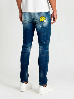 jeans / Dark Blue Smile Slim Fit Jeans