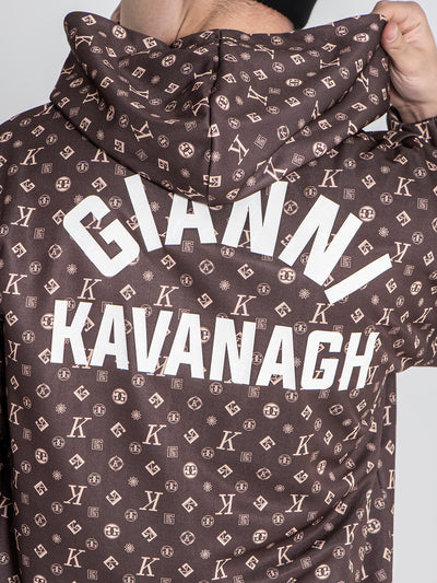 zip jackets / Brown Logomania Hoodie Jacket