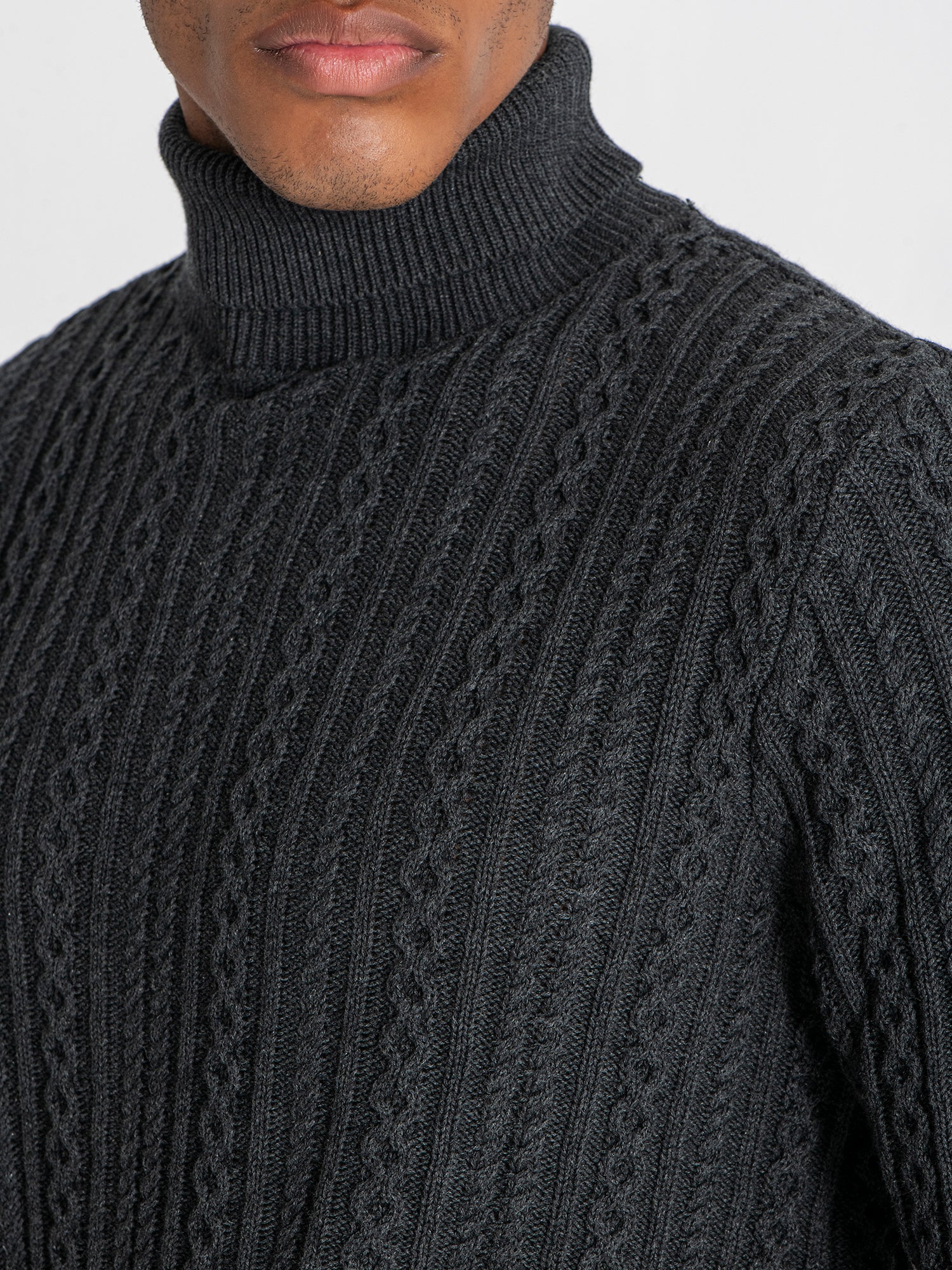 sweats / Anthracite Core Knit Turtleneck