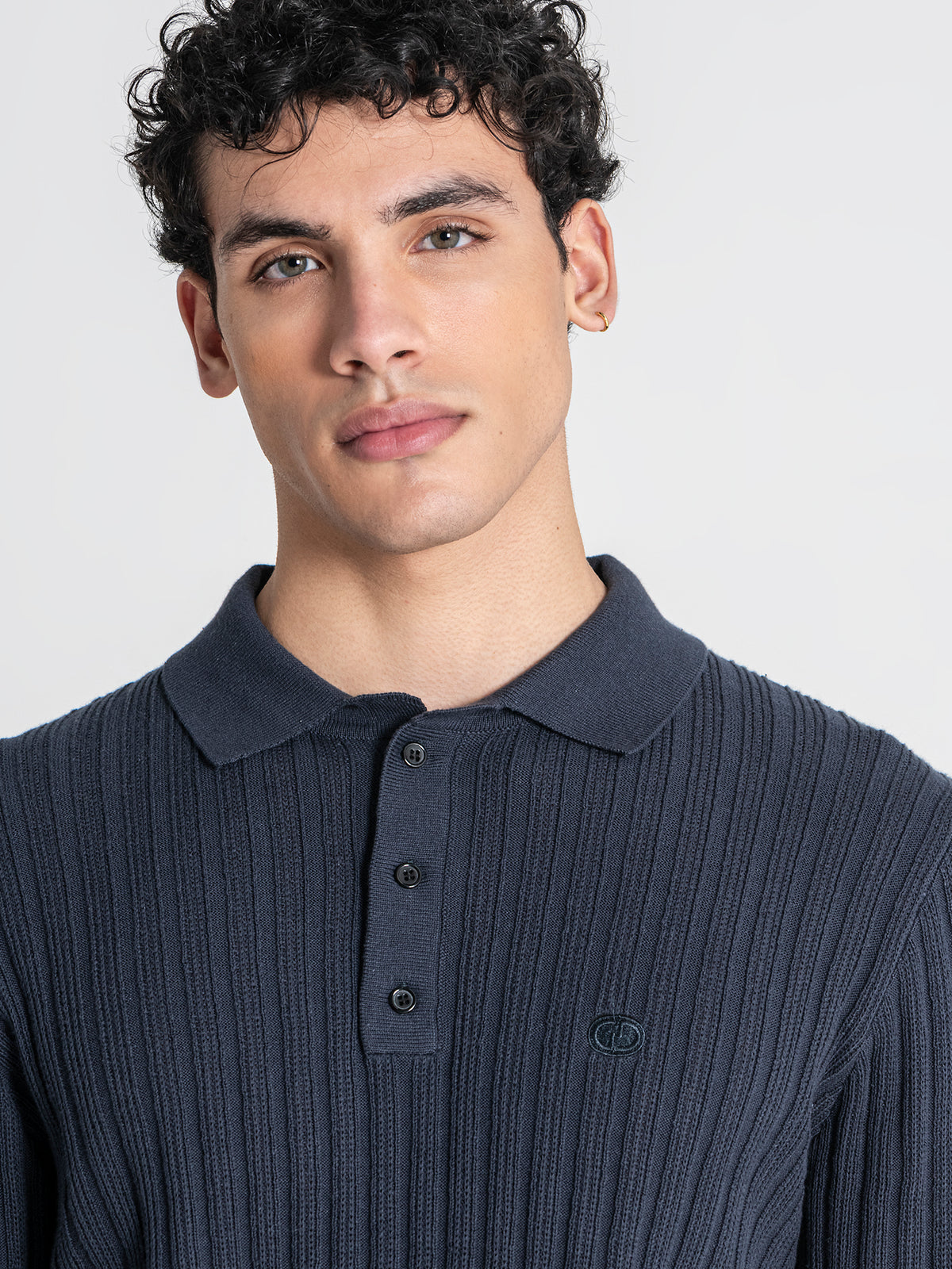 polos / Blue Essential Knit Polo