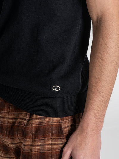 t-shirts / Black Soft Knit Tee