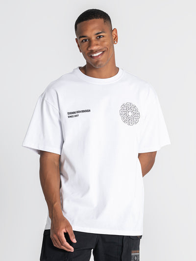 t-shirts / White Structure Tee