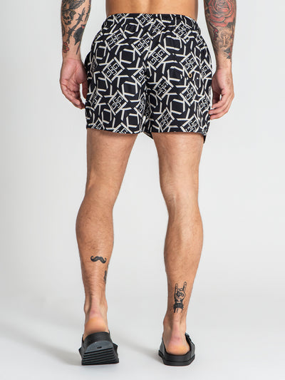 swimshorts / Black Gatsby Gold Swimshorts