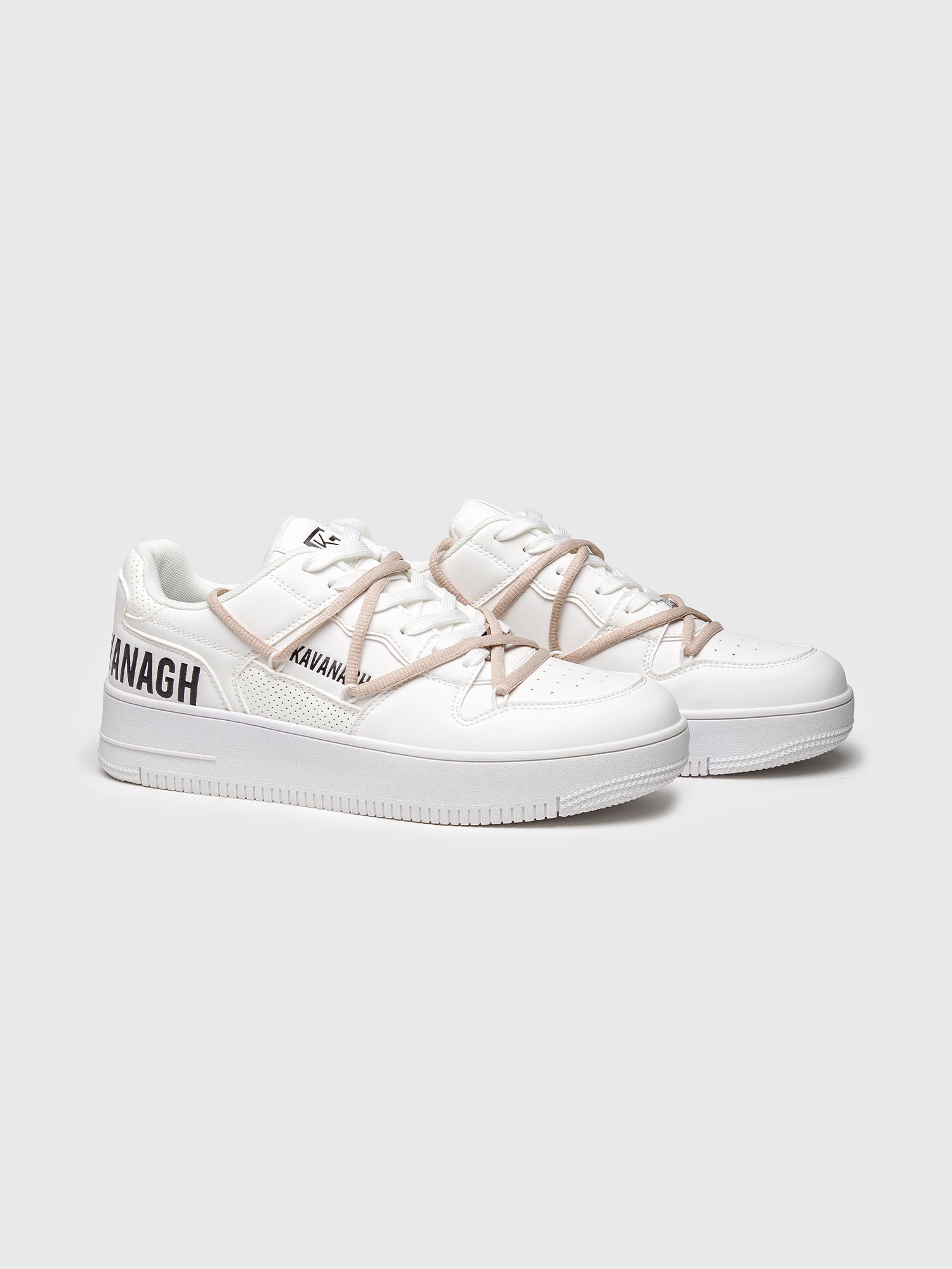 sneakers / White Wrapped Natural Sneakers