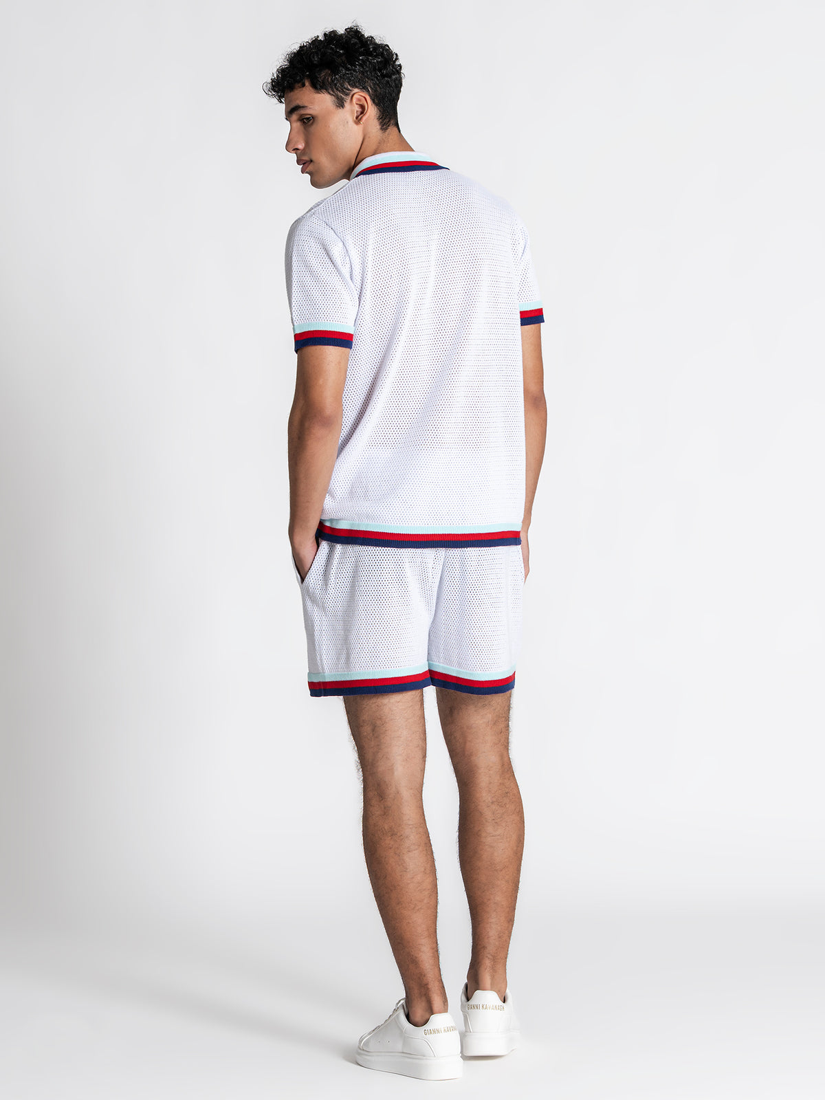 shirts / White Striped GK Knit Set