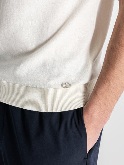 t-shirts / White Soft Knit Tee