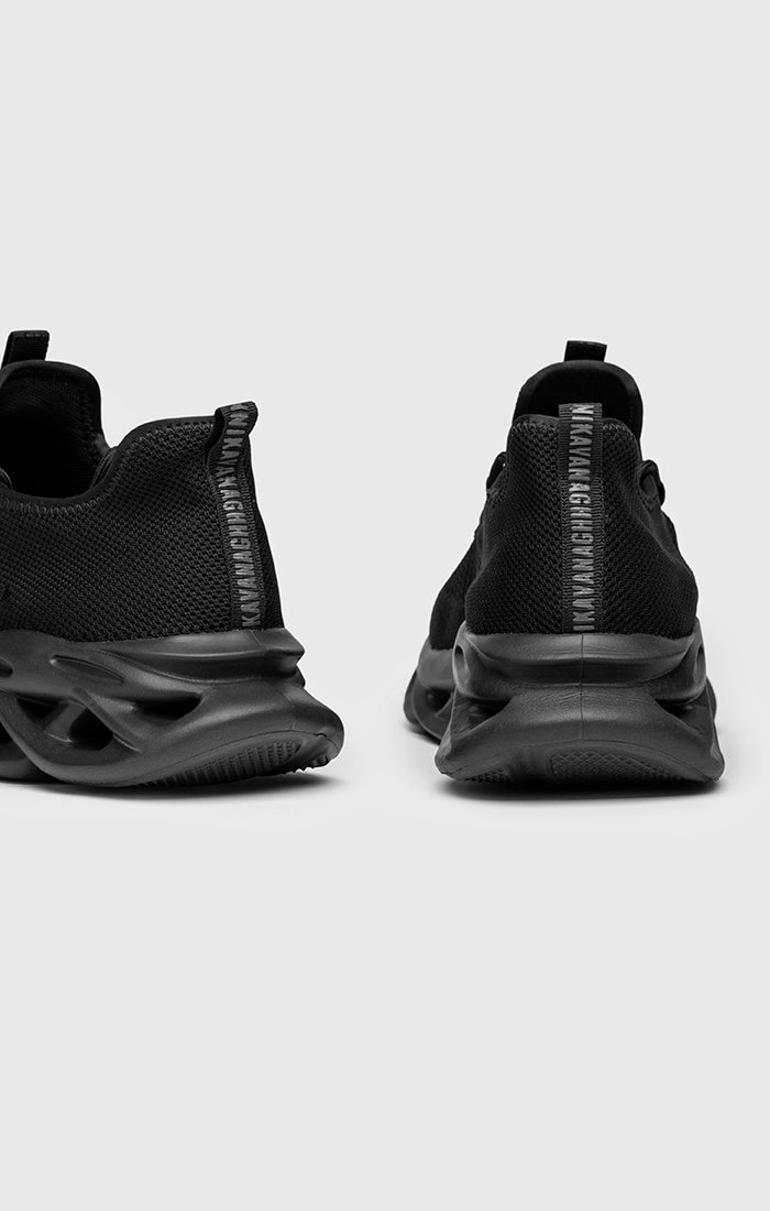 Black Structure Sneakers