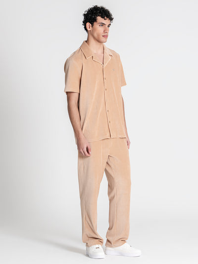 shirts / Taupe Surface Shirt