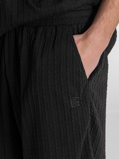 joggers / Black Tactile Joggers