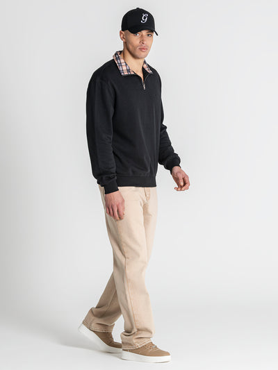 sweats / Black British Zip Sweat