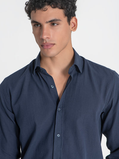 shirts / Blue Flax Linen Shirt