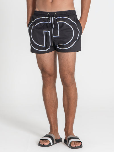 swimshorts / Black Wide Swimshorts
