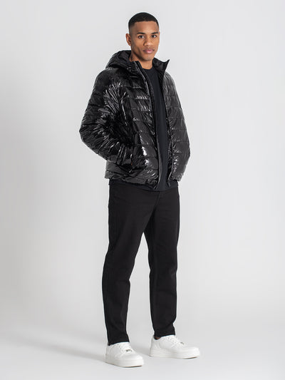 jackets / Black Loop Hoodie Jacket