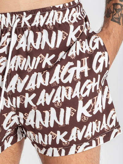 swimshorts / White Rebel Swimshorts