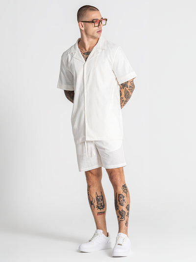 shirts / White Nature Linen Shirt