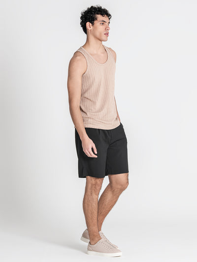 tank tops / Taupe Tactile Tanktop