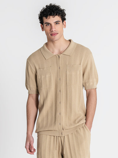 shirts / Camel Label Knit Set