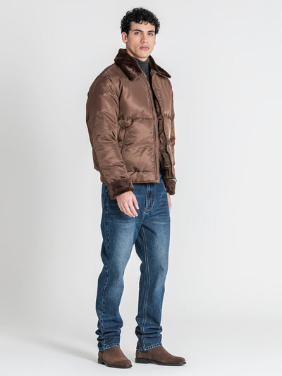 puffers / Brown GG Puffer Jacket
