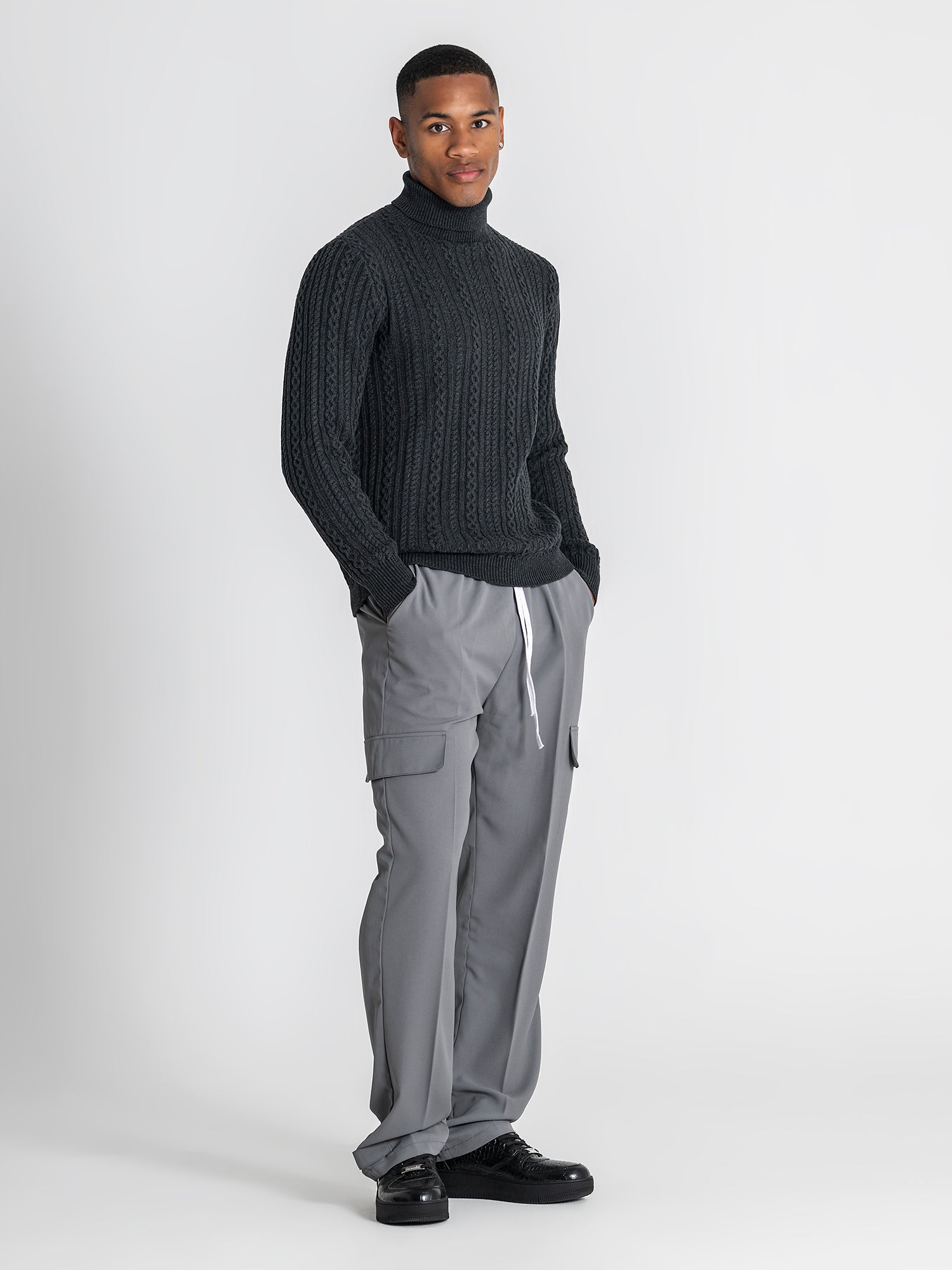 sweats / Anthracite Core Knit Turtleneck