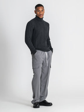 sweats / Anthracite Core Knit Turtleneck