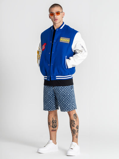 bombers / Blue Grumpy Duck Bomber Jacket