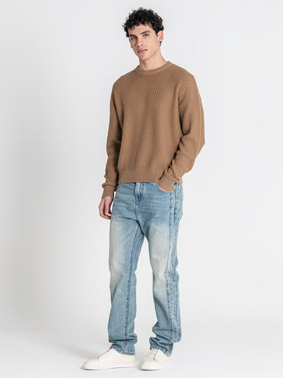 sweats / Taupe Hexa Knit Sweater