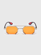 sunglasses / Orange Metal Sunglasses