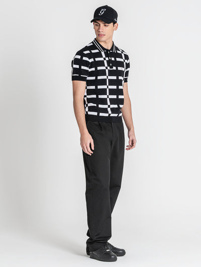 polos / Black Optic Knit Polo