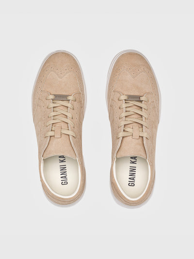 sneakers / Beige Dots Sneakers